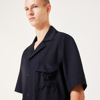 Cuban Collar Short Sleeve Shirt - Men
