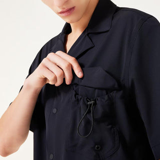 Cuban Collar Short Sleeve Shirt - Men