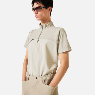 Skull Cool Stretch Hybrid Mock T-Shirt - Men