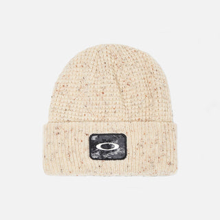 Ellipse Patch Waffle Beanie