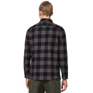 Oakley Bear Cozy Flannel Shirt In Black/Grey Check