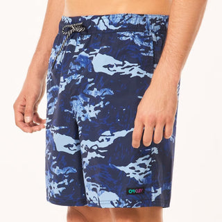Oakley Camo H2O RC 18" Beachshort In Tiger Mountain Camo Blue