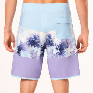 Oakley Palm Florals RC 19" Boardshort In Stonewash Blue