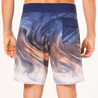 Oakley COSmic Tides 18 Boardshort In Gradient Swirl Blue/Orange