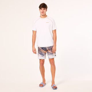Oakley COSmic Tides 18 Boardshort In Gradient Swirl Blue/Orange