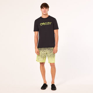 Oakley Session RC 19" Boardshort In Gradient Crackle Black/Yellow
