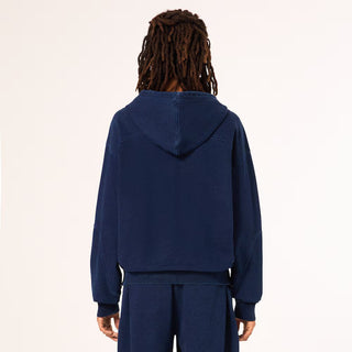 Indigo Side Zip Hoodie